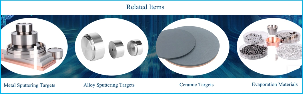 99.9% Nickel Cobalt Chromium Aluminum Yttrium Tantalum Alloy Sputtering Target